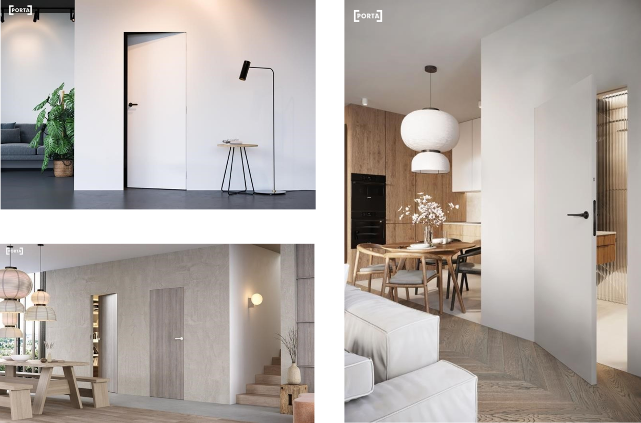 Vylepšená konstrukce zárubně PORTA HIDE