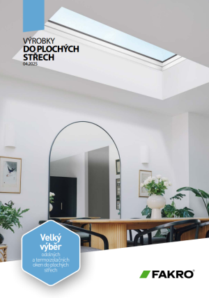 KATALOG VÝROBKŮ FAKRO DO PLOCHÝCH STŘECH 2026