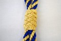 Ozdobná šňůra na uniformu - zlato-modrá