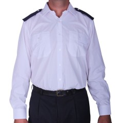 Košile bílá DR PILOT (včetně nárameníků) M