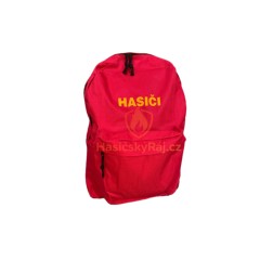 Batoh červený s nápisem HASIČI