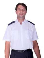 Košile bílá KR (včetně nárameníků) M