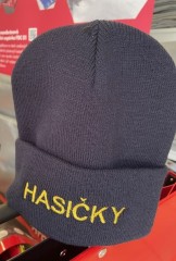 Čepice zimní s výšivkou HASIČKY