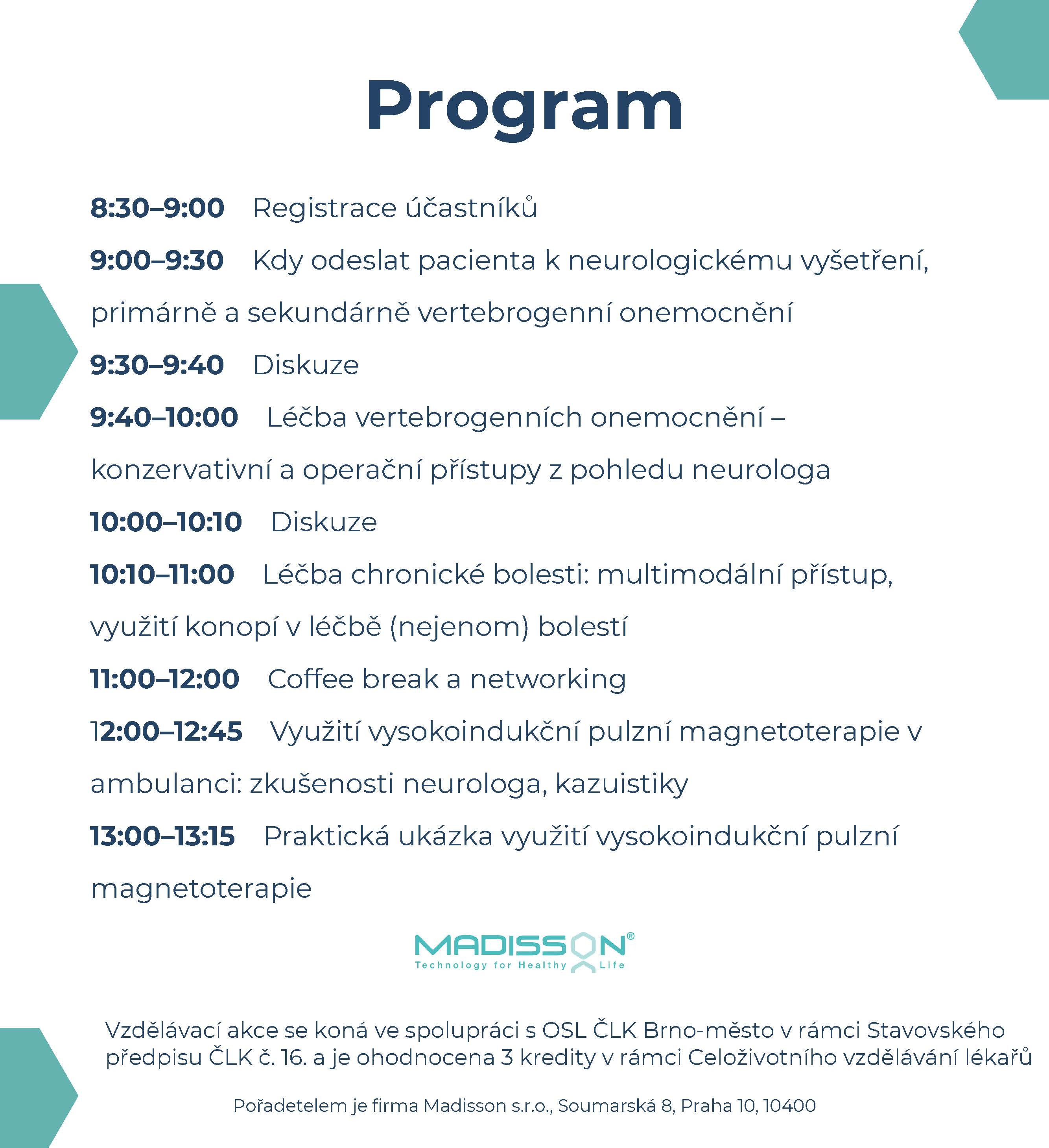 Workshop: Vertebrogenní onemocnění z pohledu neurologa