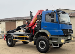 Mercedes Benz Axor 1833 4x4 - nosič kontejneru + hydraulická ruka