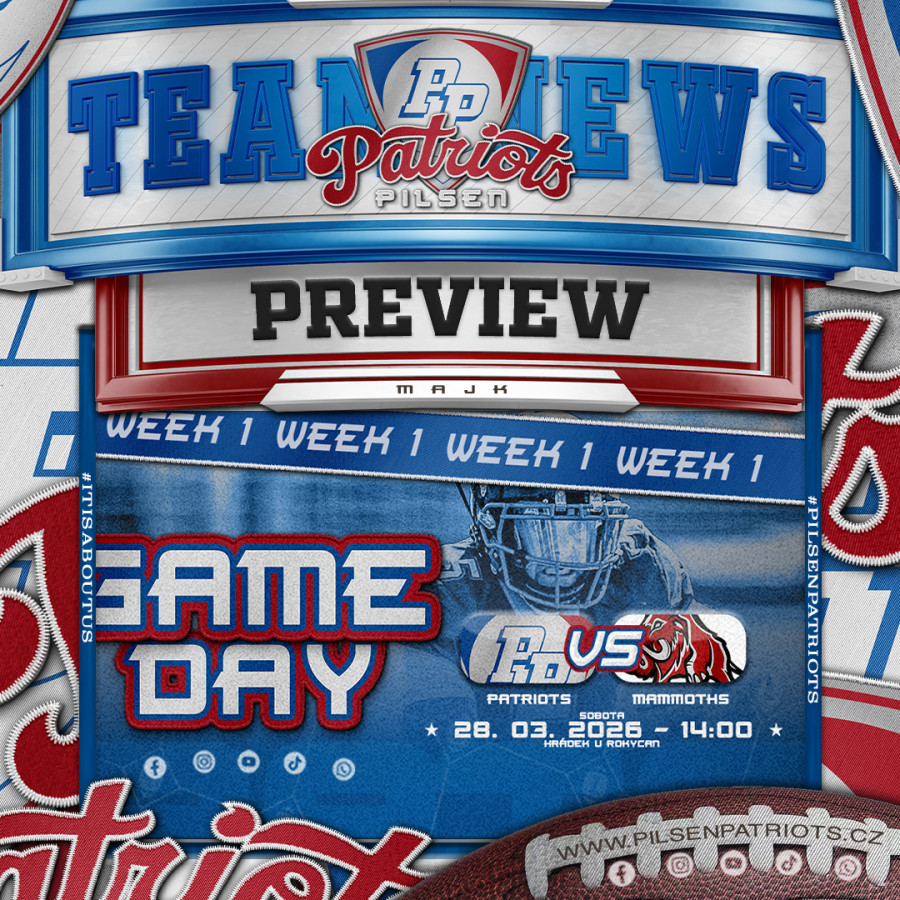 Preview  Pilsen Patriots - Přerov Mammoths