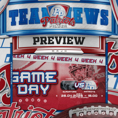 Preview Vysočina Gladiators - Pilsen Patriots
