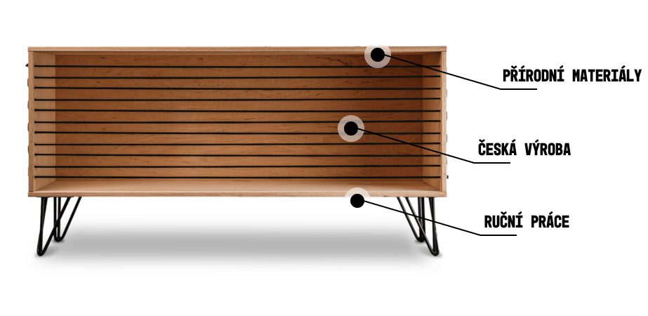 Překližková Komoda Rope