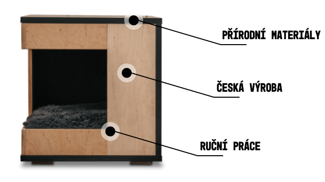 Stylový Noční Domek Stolek #2