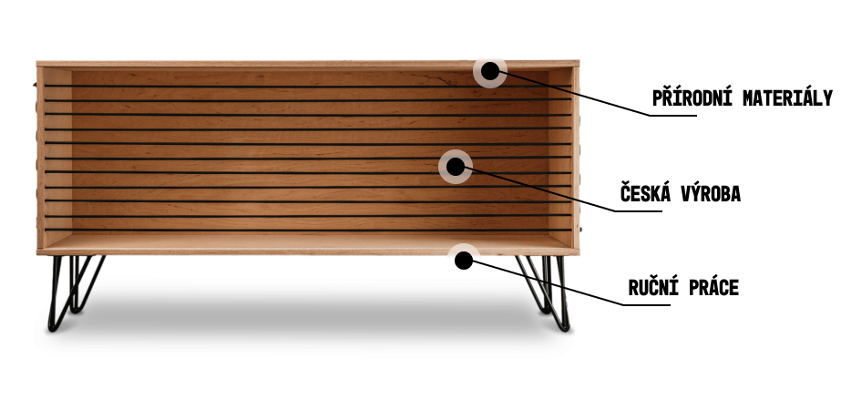 Překližková Komoda Rope