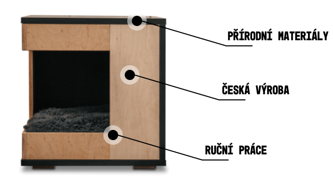 Stylový Noční Domek Stolek #2