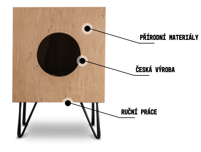 Stylový Noční Domek Stolek #4