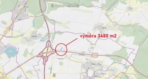 Prodej pozemku pro komerční využití o výměře 3480 m2 v k.ú. Hůry, okres České Budějovice