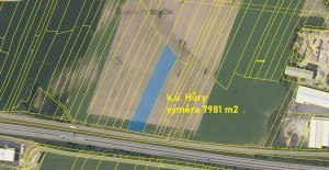 Prodej pozemku pro komerční využití o výměře 7981 m2 v k.ú. Hůry, okres České Budějovice