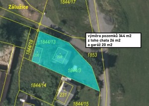 Prodej chaty u rybníku Bezdrev - Zálužice