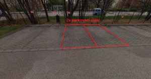 Prodej venkovního parkovacího stání na sídlišti Vltava v Českých Budějovicích