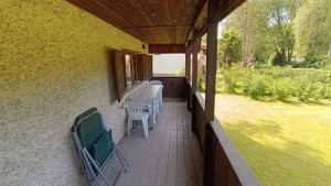 Prodej dřevěné chaty na soutoku Malše a Stropnice s vlastním pozemkem 553 m2