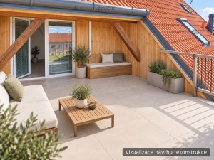 Prodej mezonetového bytu 5+1, 165 m², terasa 20 m² – České Budějovice