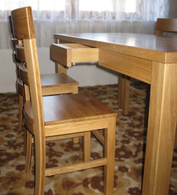 Stoly, židle, jídelny