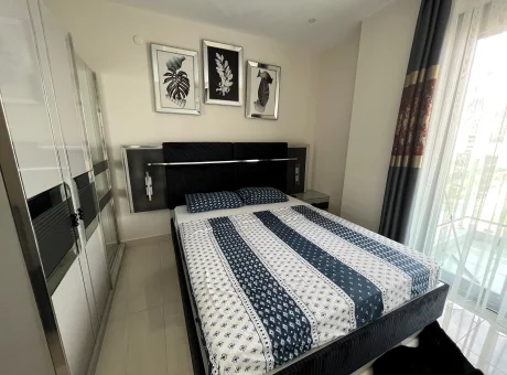 Turecká riviéra, nový moderní apartmán u moře, s bazénem, tenisovým kurtem, skluzavkami, posilovnou, garáží | WaeFoo.com